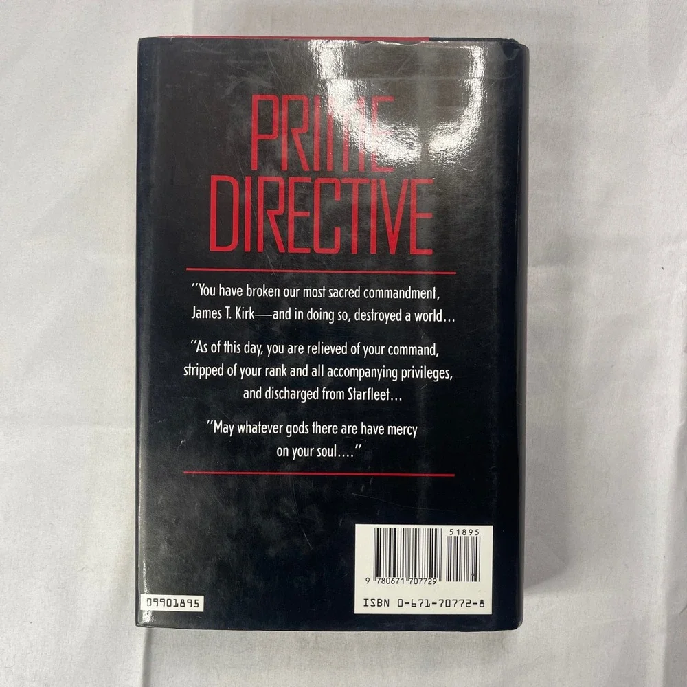 Star Trek Prime Directive Hardcover1990 1st Edition Reeves-Stevens Pocket Books‎